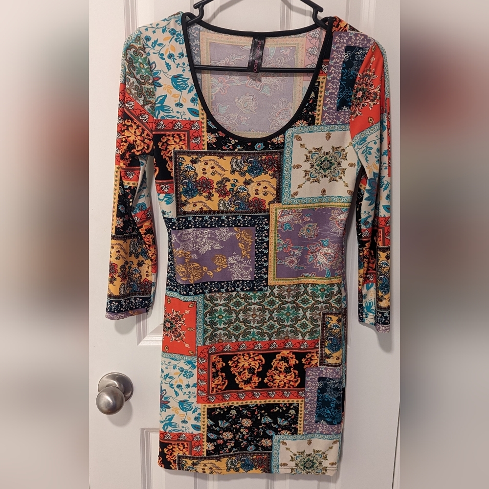 Multi Color Stretch Spanx Dress